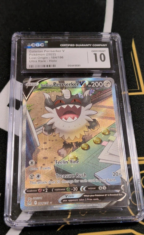 Additional view of Galarian Perrserker V (Alternate Full Art) 184/196 Swsh11: Lost Origin Holo at Black Sheep Game Lounge