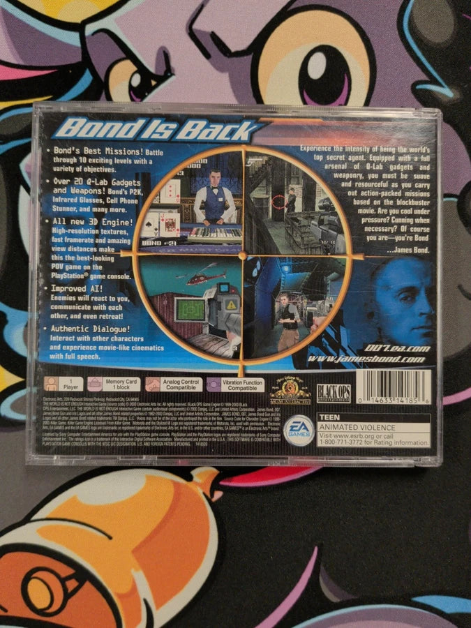Additional view of World Is Not Enough - Sony PlayStation 1 at Black Sheep Game Lounge