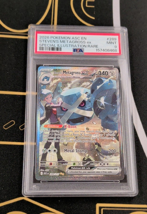 Steven's Metagross ex 289/217 Me: Ascended Heroes Holo at Black Sheep Game Lounge