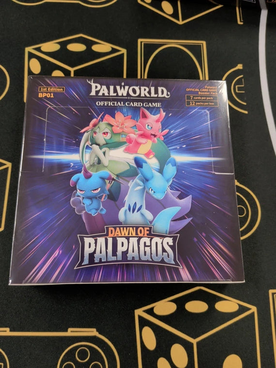 BP01 Palworld Dawn of Palpagos 1st Edition Booster Box - Factory Sealed at Black Sheep Game Lounge