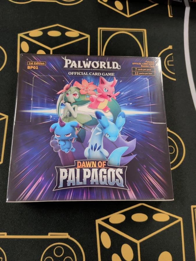 BP01 Palworld Dawn of Palpagos 1st Edition Booster Box - Factory Sealed at Black Sheep Game Lounge