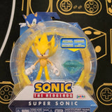 Sonic the Hedgehog 4” Super Sonic with Chaos Emerald Action Figure