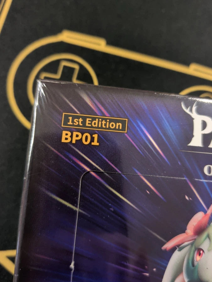 Additional view of BP01 Palworld Dawn of Palpagos 1st Edition Booster Box - Factory Sealed at Black Sheep Game Lounge