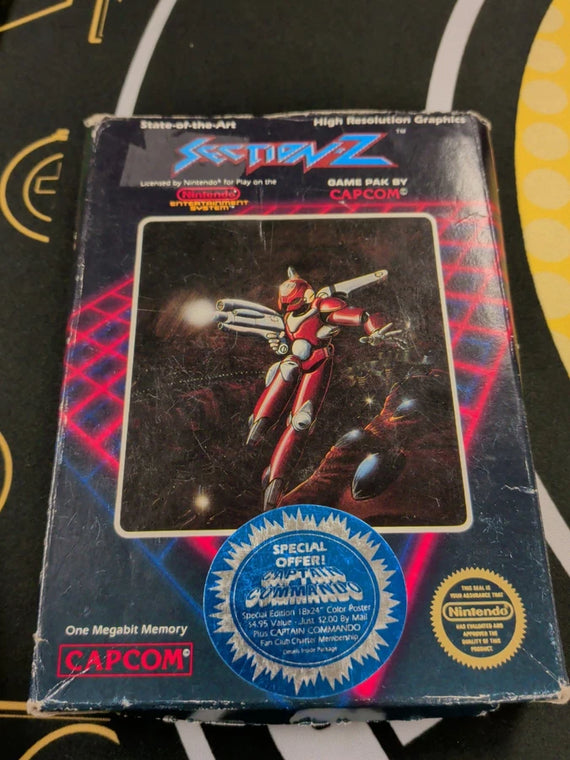 Section Z (Nintendo NES, 1987) Game+Box No manual at Black Sheep Game Lounge