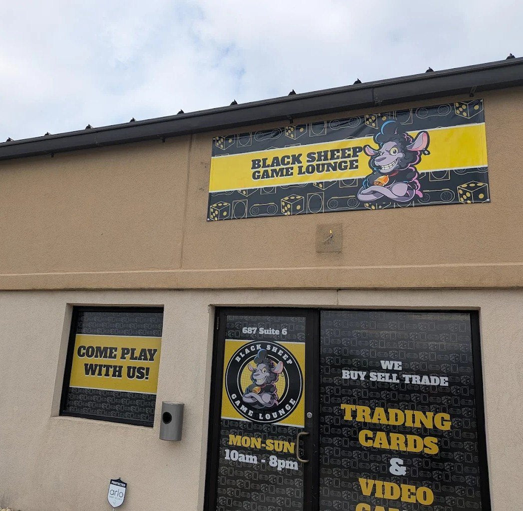 Black Sheep Game Lounge storefront in Mason City, Iowa